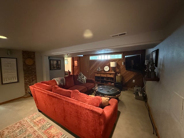Sub basement living room