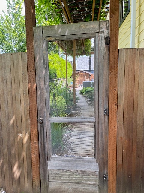Backyard entry