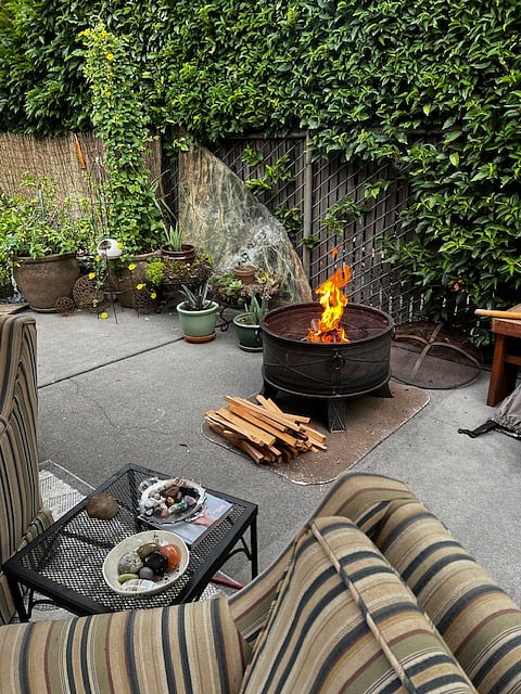 Backyard patio