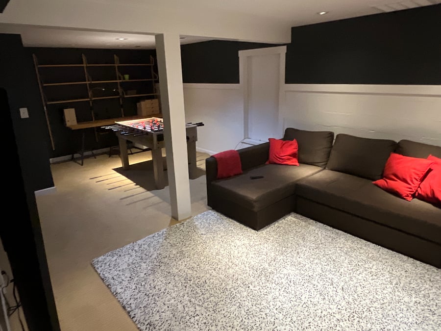 basement TV/Rec room