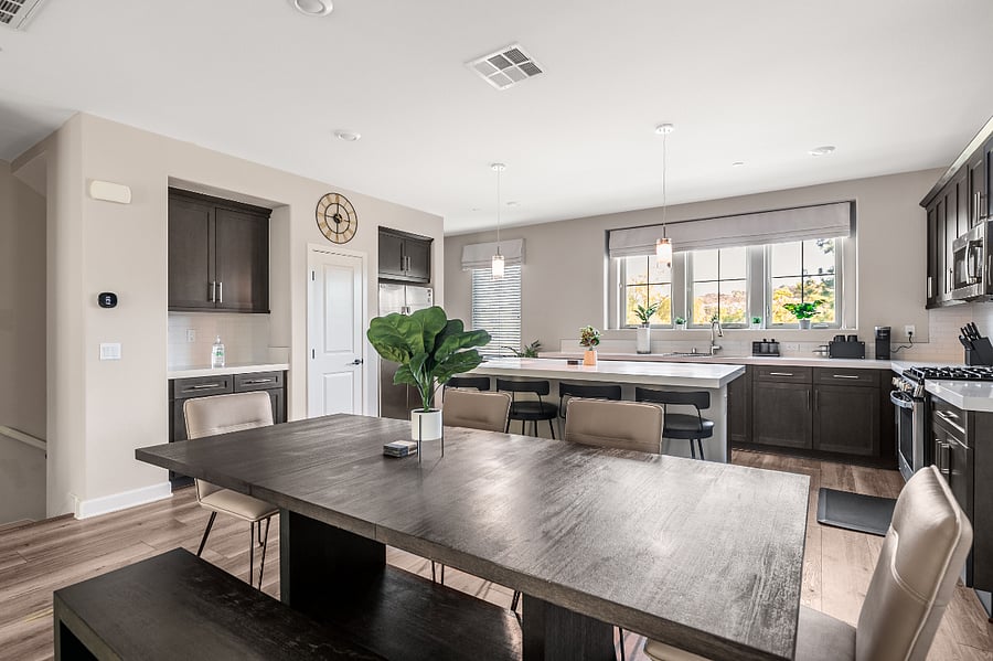 Dedicated dining space ideal for meals, meetings, or remote work