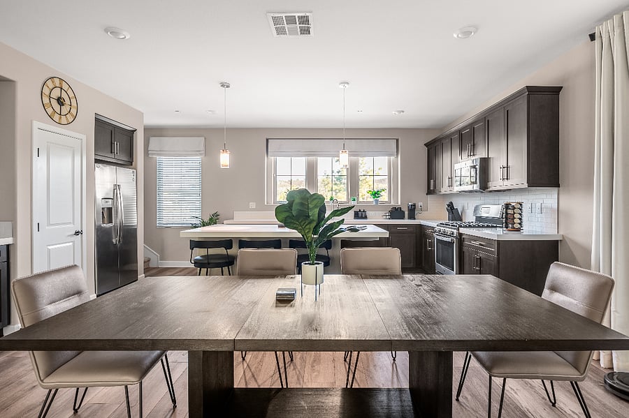 Dedicated dining space ideal for meals, meetings, or remote work