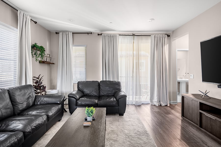 Comfortable living space to unwind after work or exploring