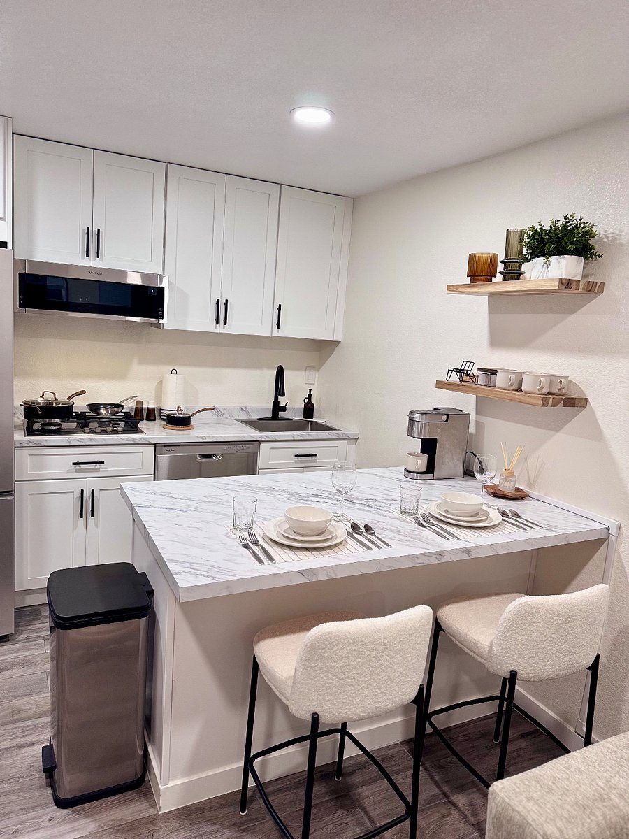 Cooking pans, dish set, Keurig coffee maker
