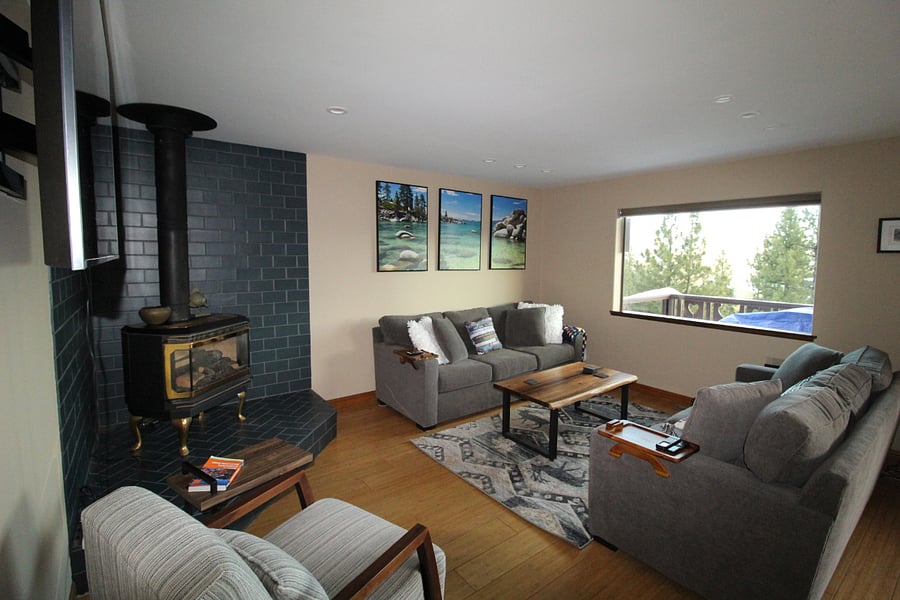 one of the living rooms.  