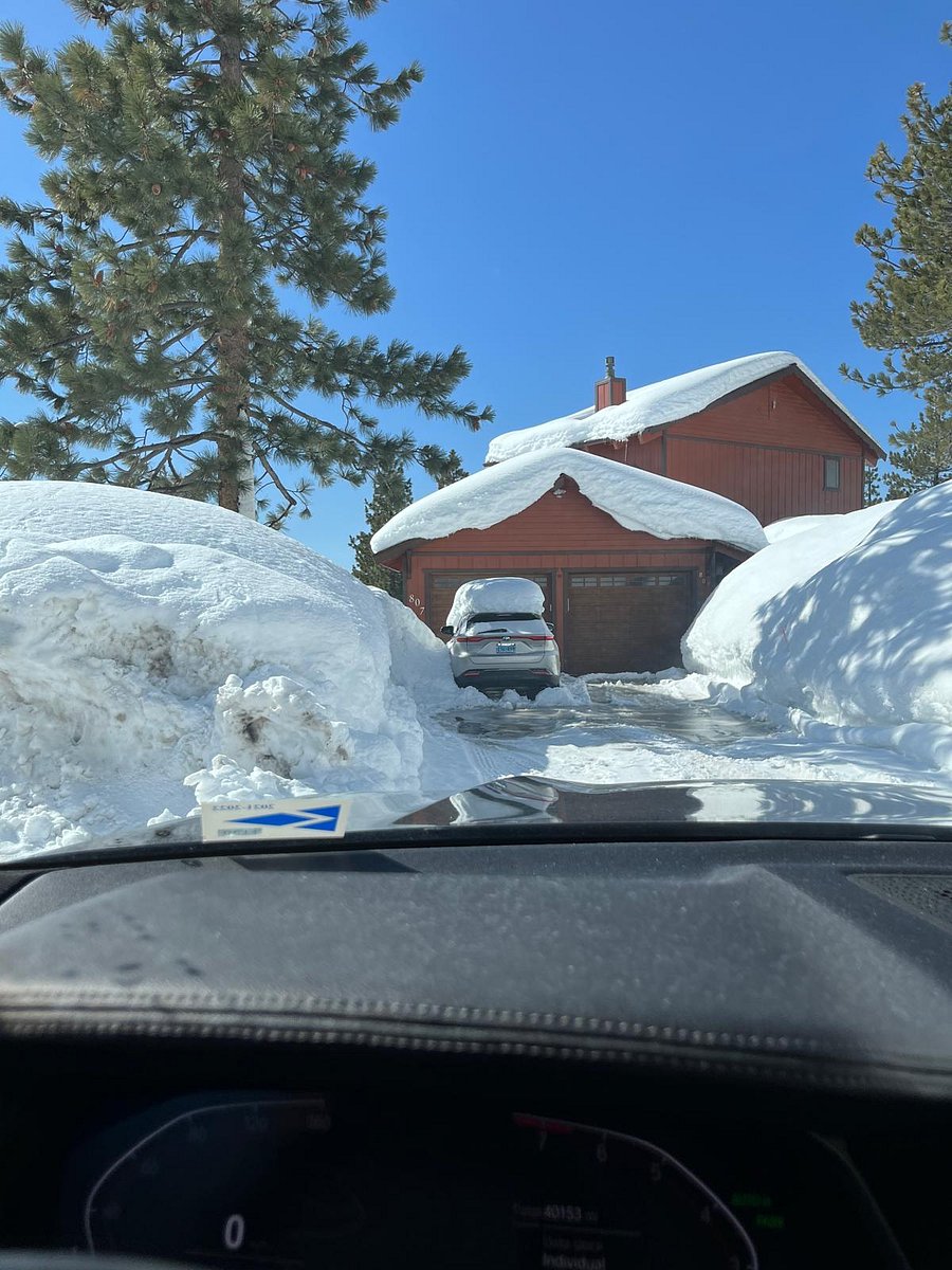 most snow on the ground the owner has seen - this was in 2021. big snow year