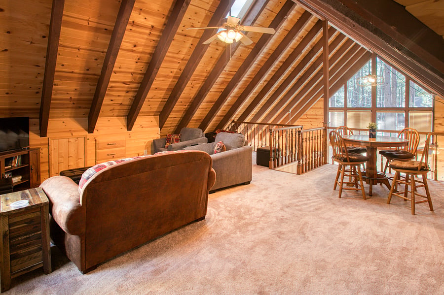 Upstairs loft area