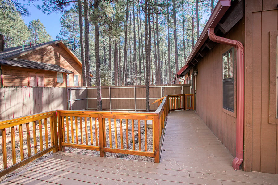 Entry to kitchen making it convenient for outdoor entertaining.