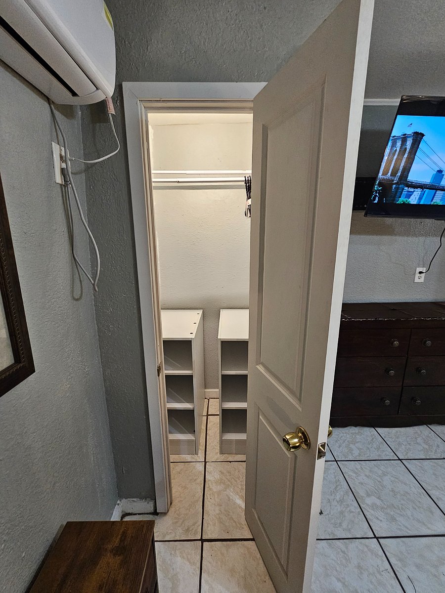 Small closet 3ft x 3ft = 9 sq. ft.