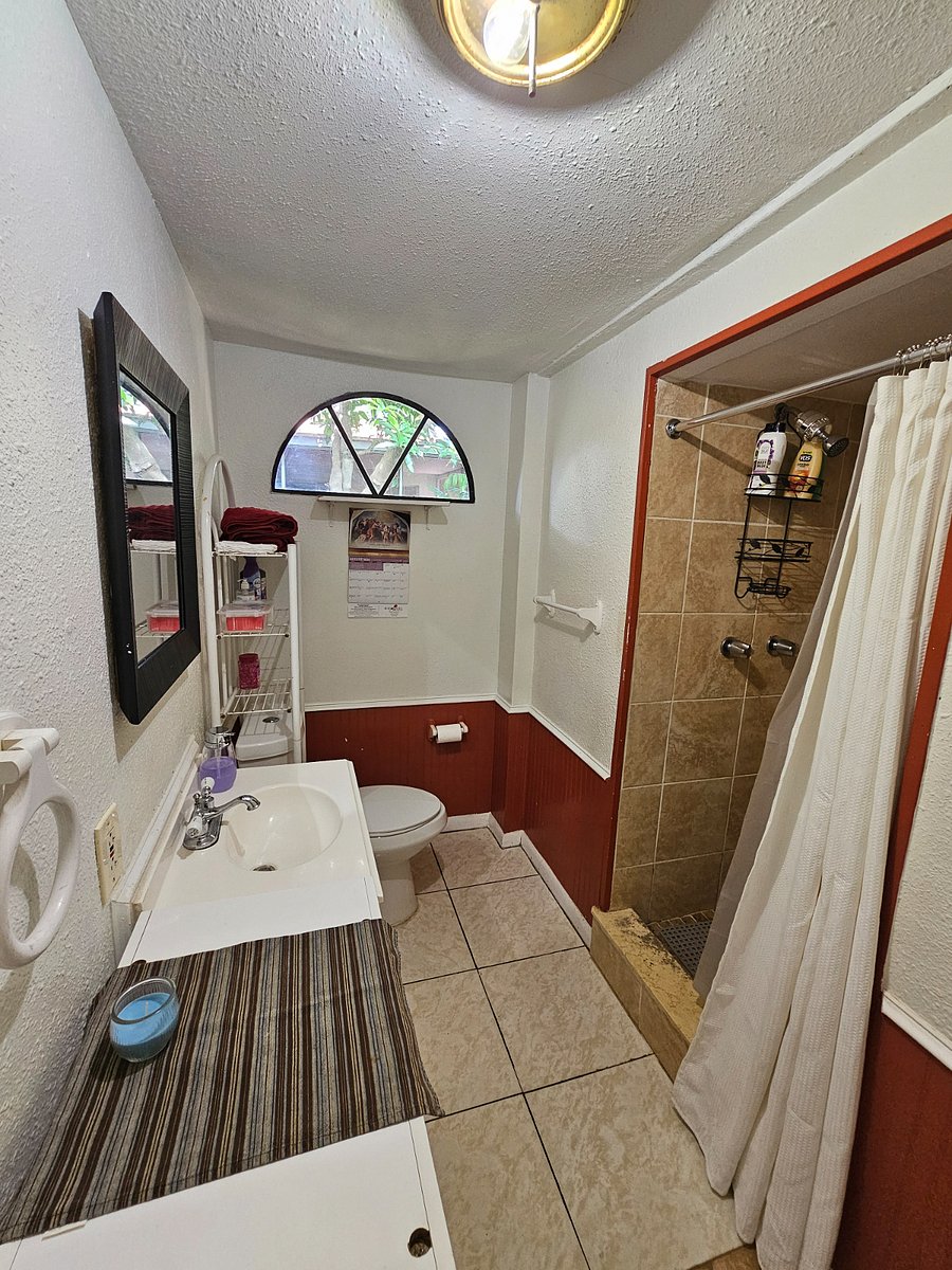 Restroom 10ft x 4ft =40 sq. ft., Standup shower 3ft x 3ft =9 sq. ft.