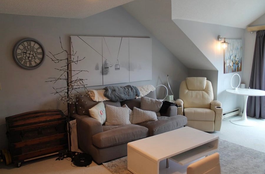 Light and bright living room with views