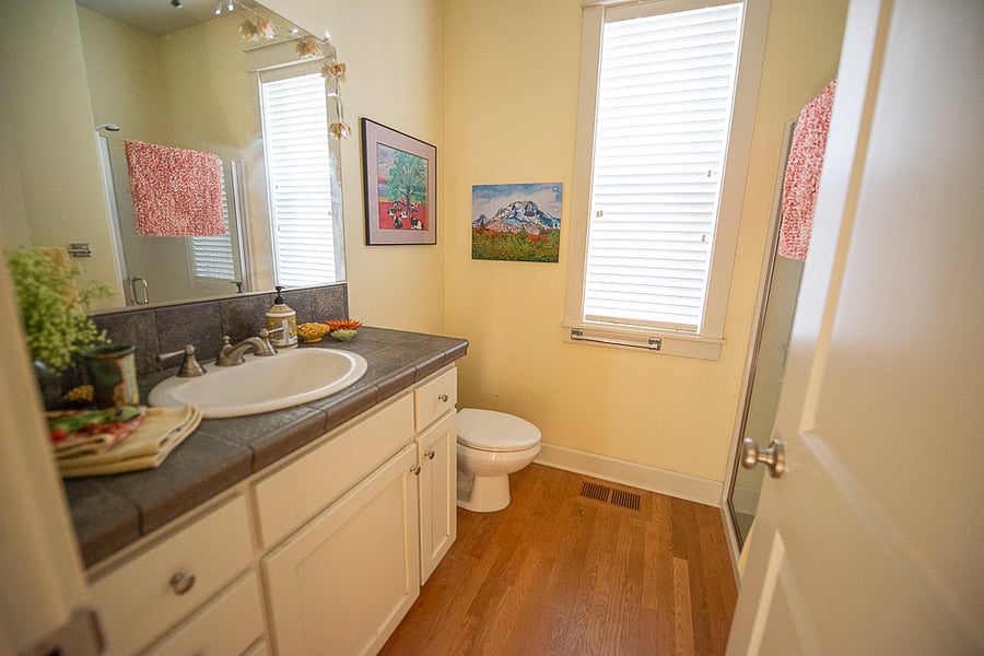 Downstairs bathroom.