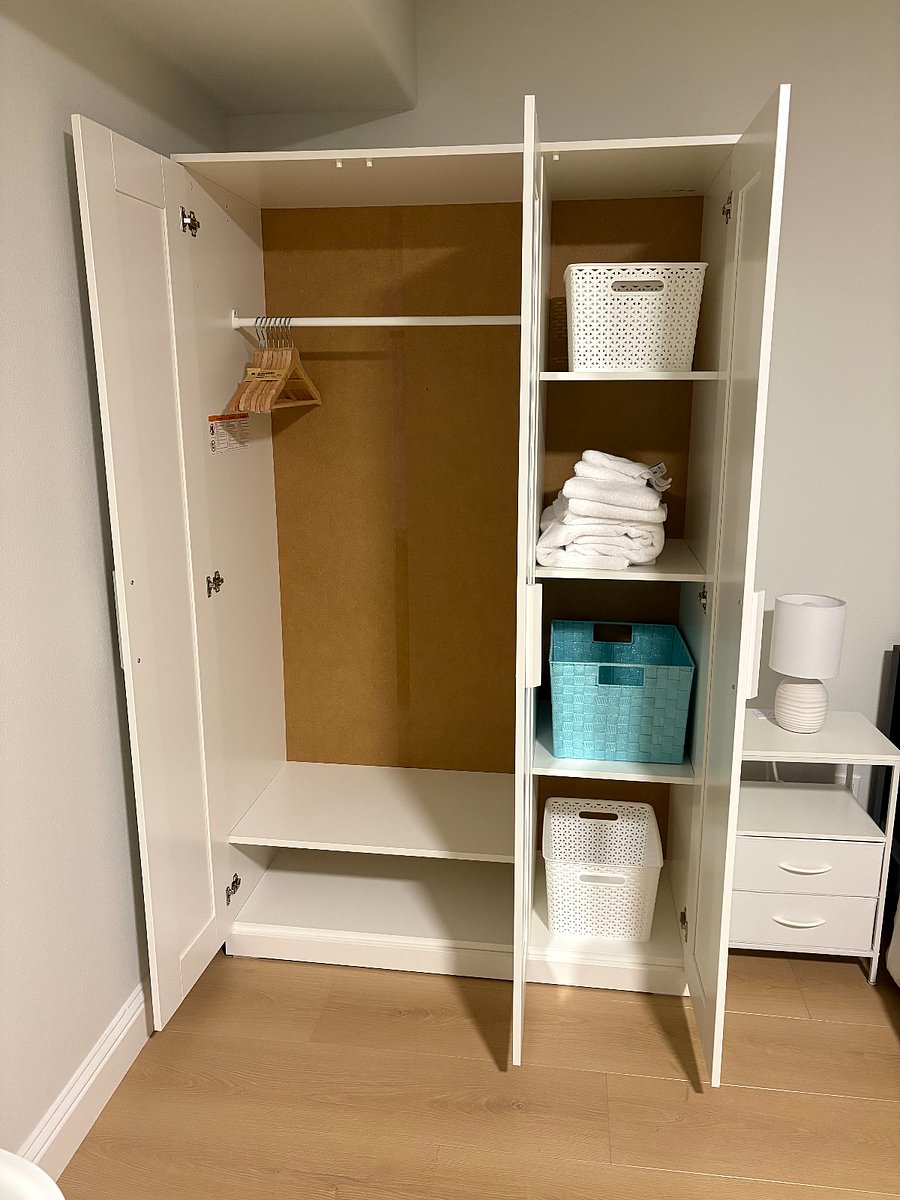 Interior of dresser
