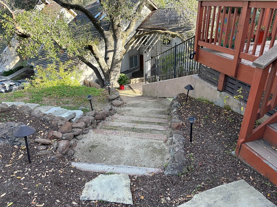 Stairs to private entrance
