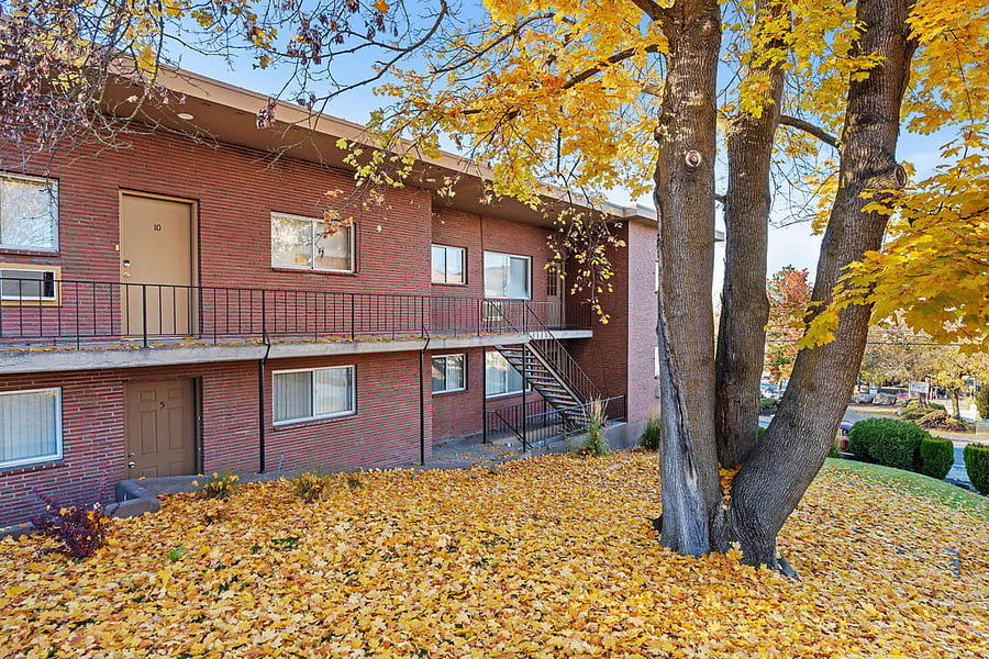 Access the apartment via one flight of stairs.