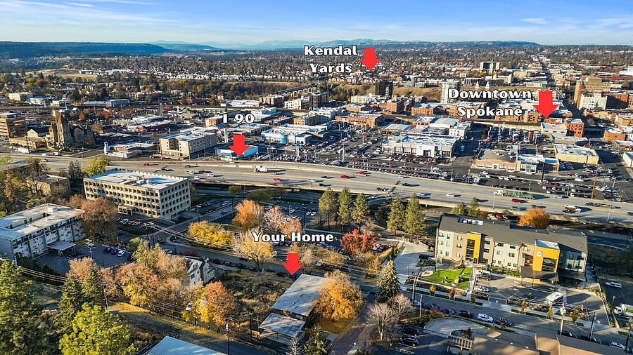Right off the I90 exit and minutes from downtown