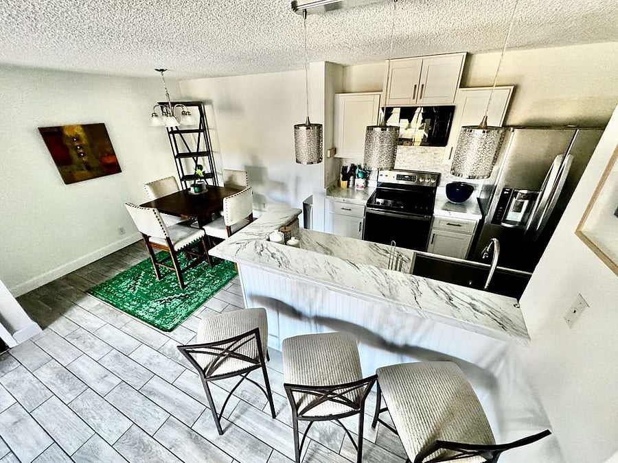 Kitchen and dining area