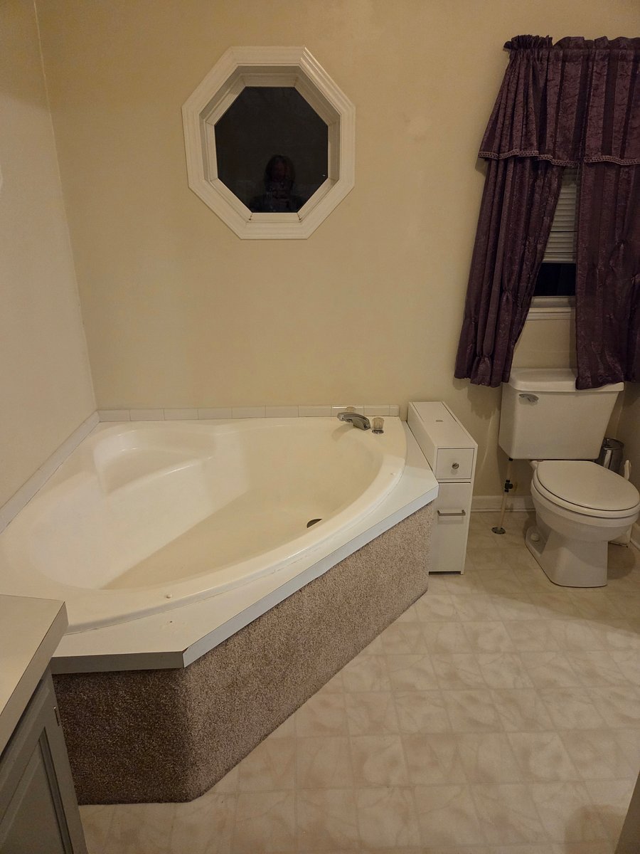 Bathroom with large tub
