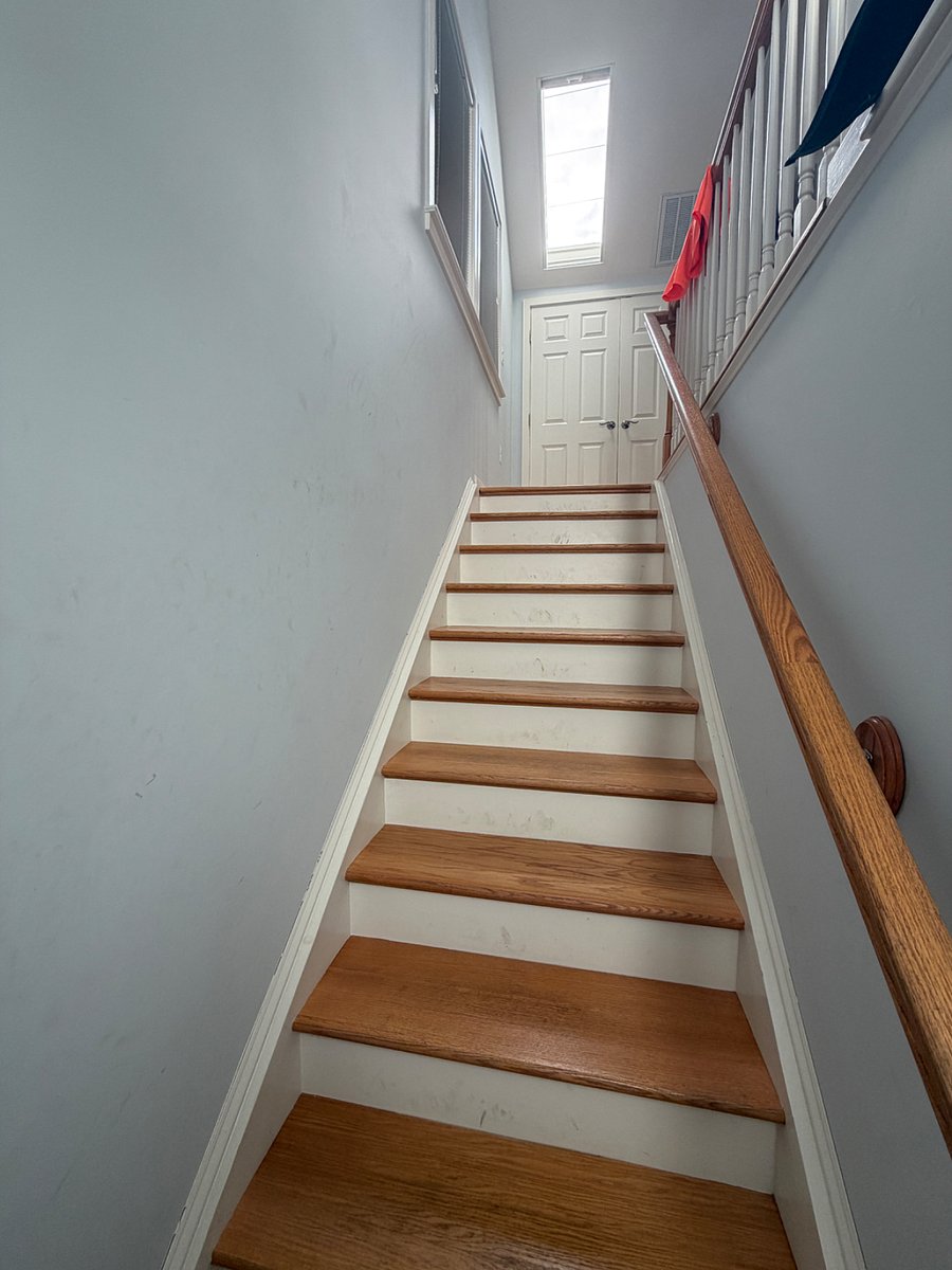 Closet at the top of the stairs