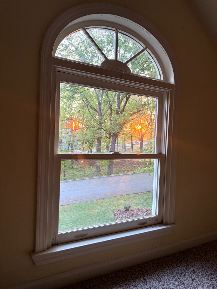 View of Sunset from walk in closet