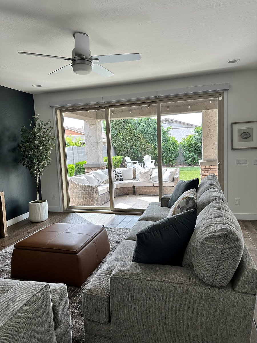 Multi panel sliding glass doors