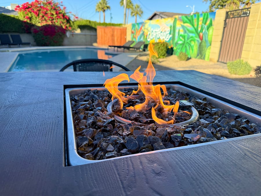 New fire pit.