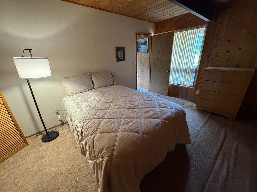 Downstairs bedroom 3 with full size bed