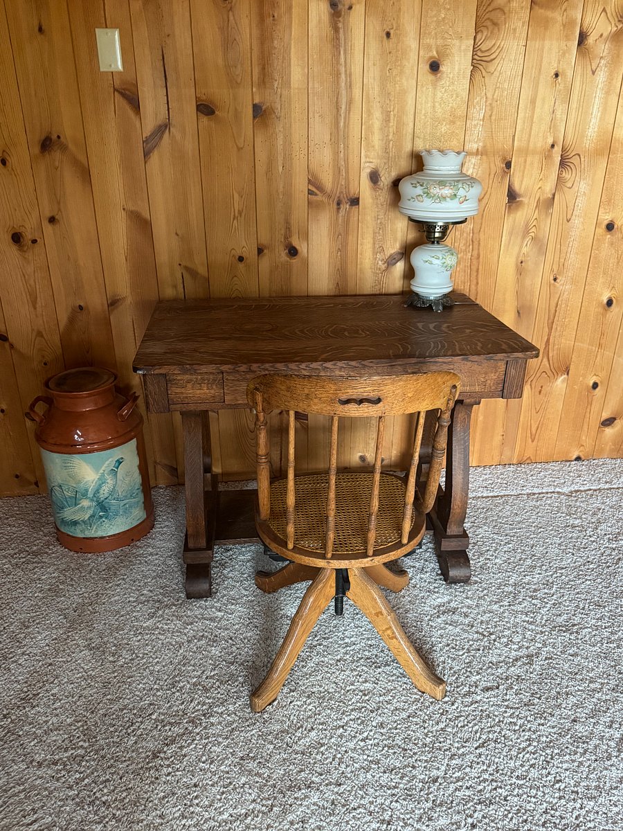Downstairs family room desk