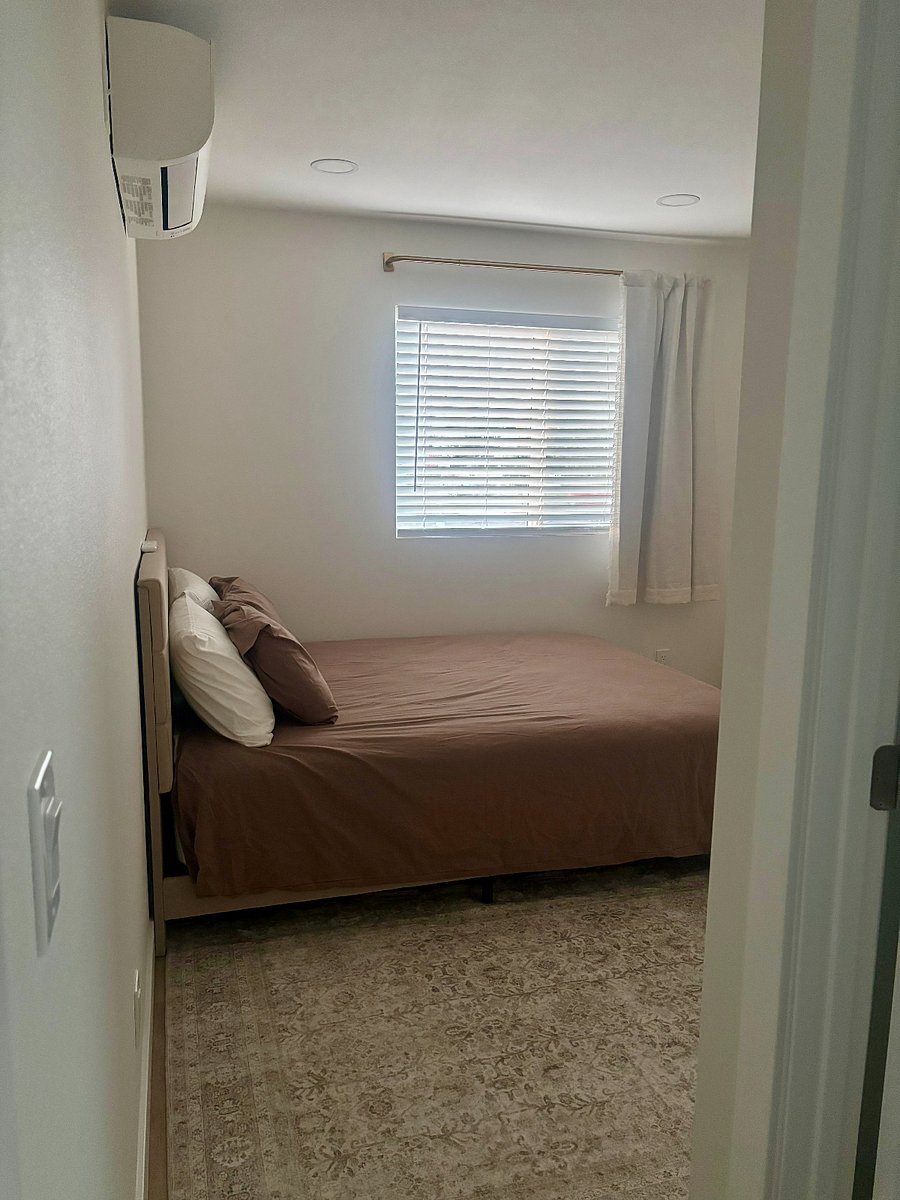 Upstairs suite full size bed