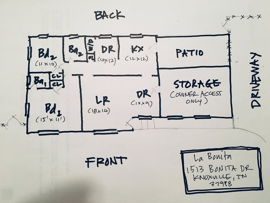 1513 Bonita Floor Plan