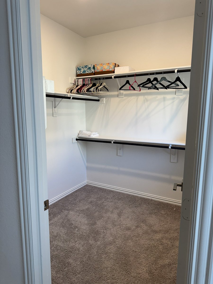 Master bedroom walk-in closet