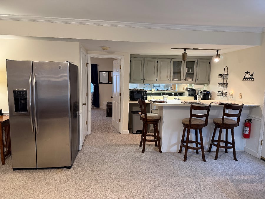 Kitchen and fridge