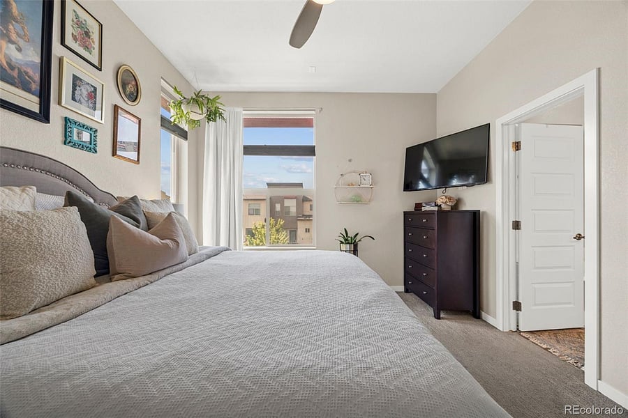 Lots of natural light in the King bedroom