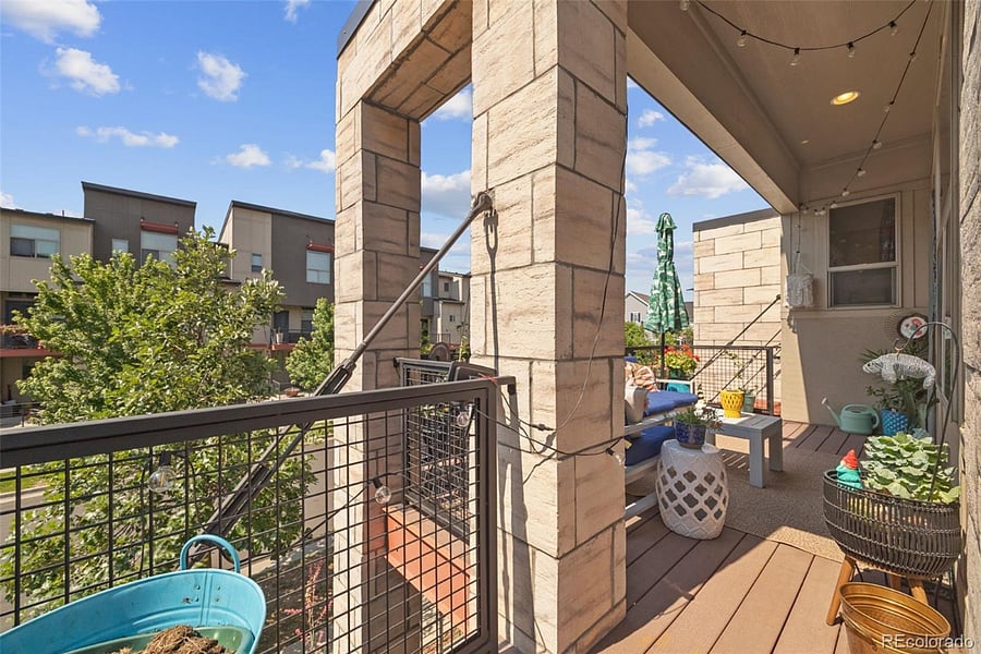 2nd floor wrap-around terrace with partial shade coverage