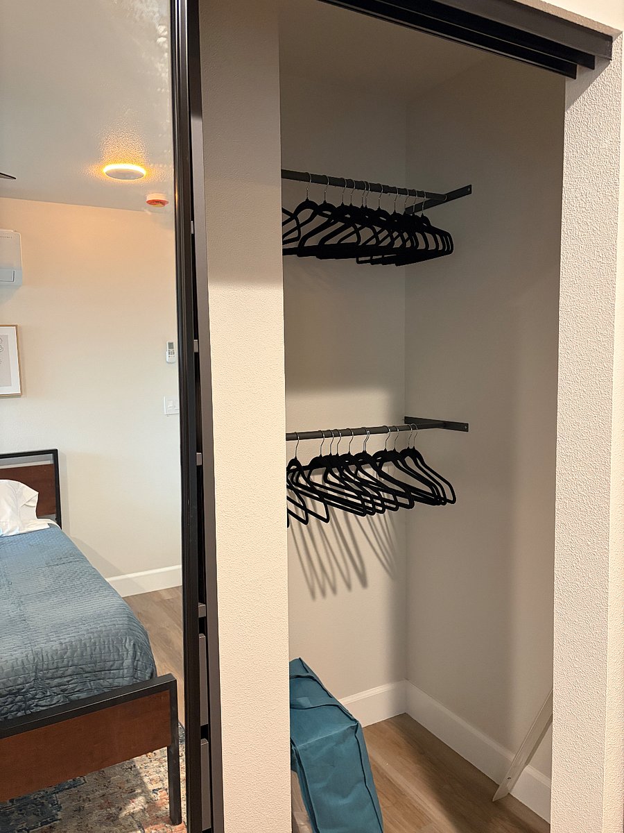 Plenty of closet space 
