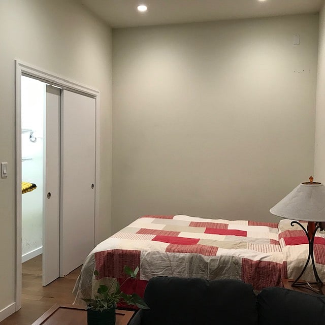 Bed with closet