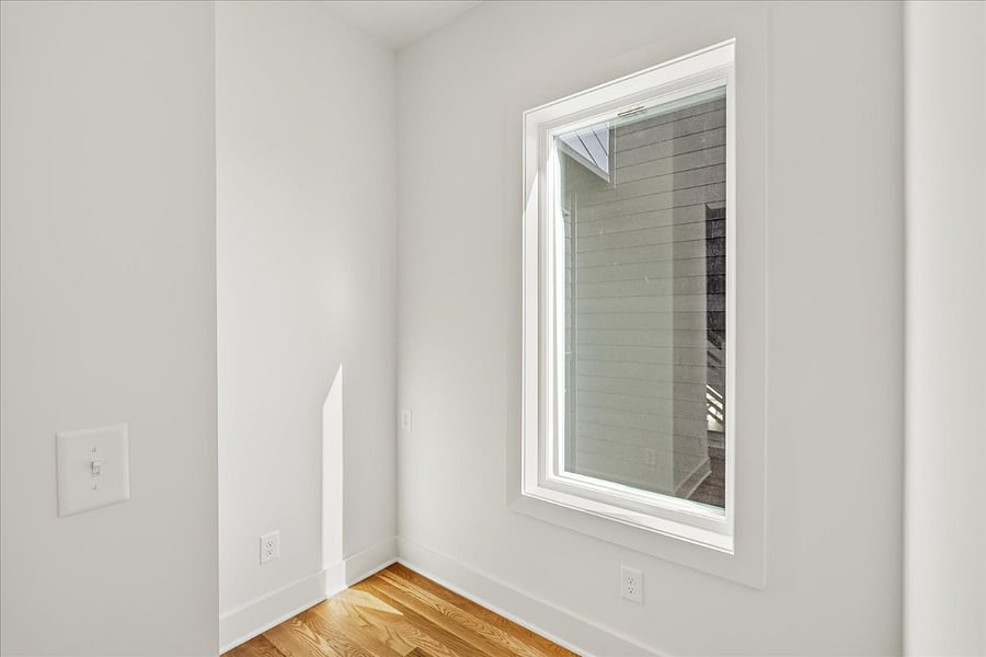 Shared office space, currently furnished.