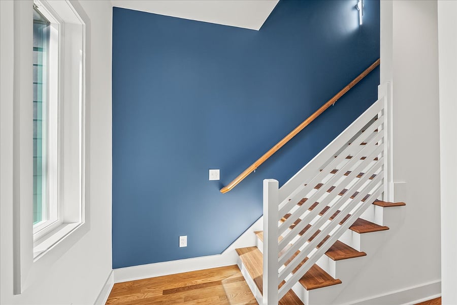Staircase to third floor bedroom