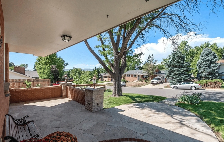 Spacious front porch.