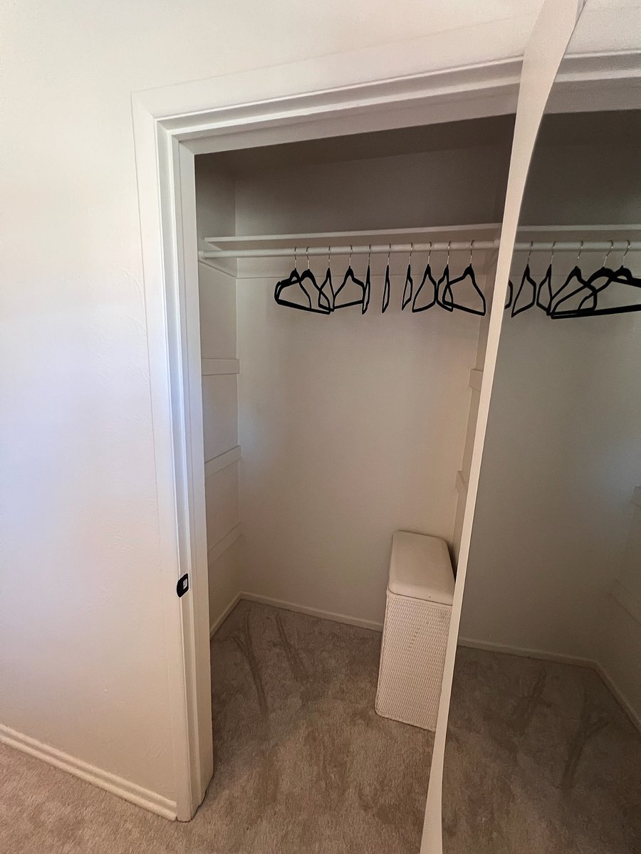 Closet is 3'x4'.