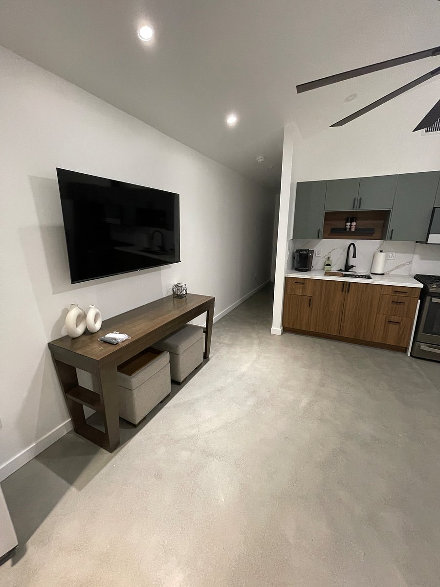 Living room with smart TV.