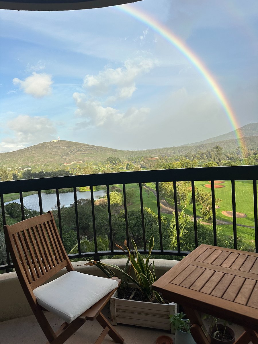 Peaceful lanai with lush views