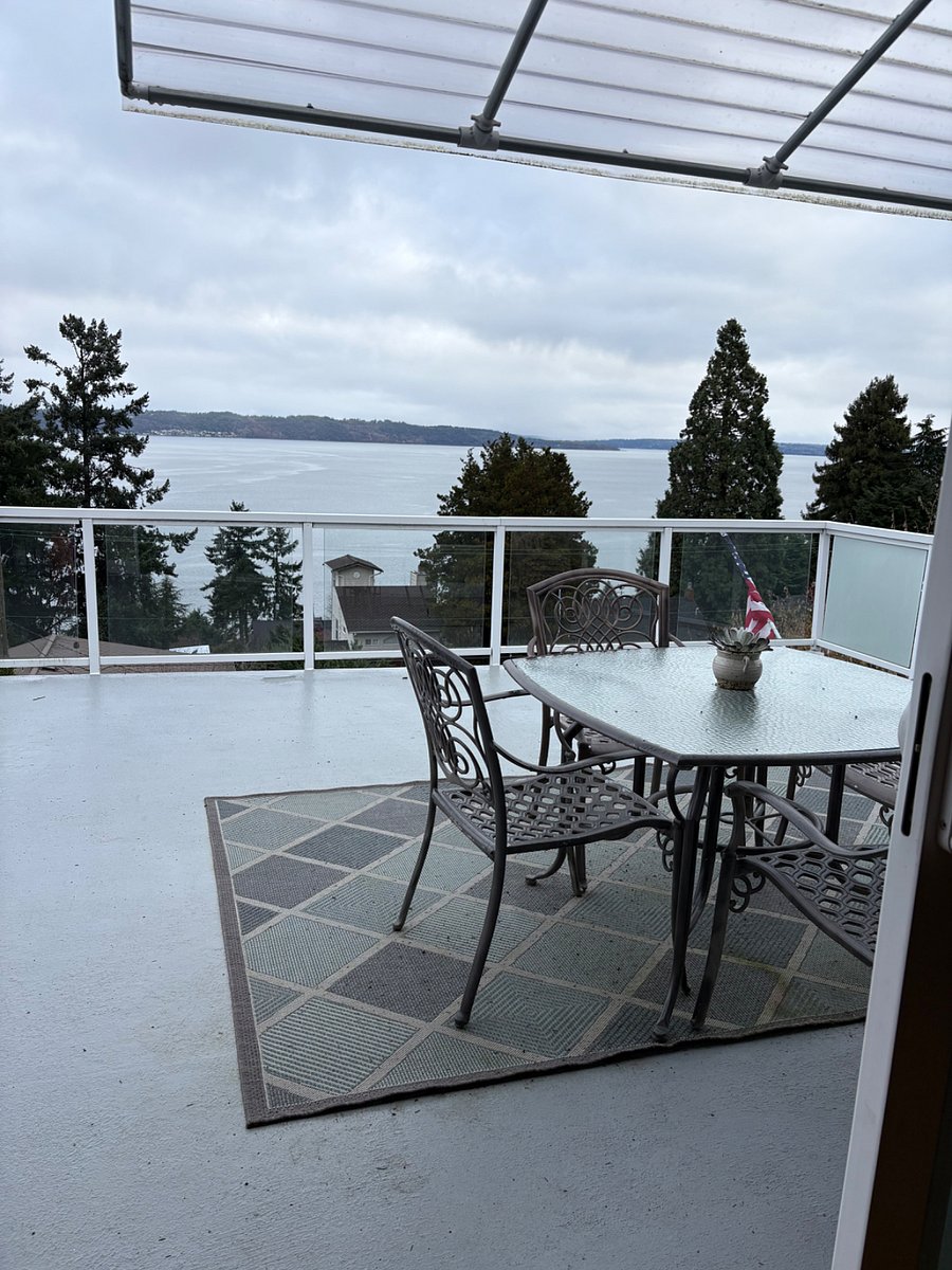 Enloy your morning coffee or favorite evening beverage on your own private balcony.
