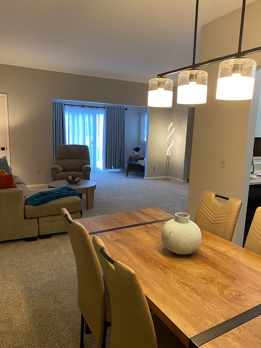 Dining Room Looking Into Living Room