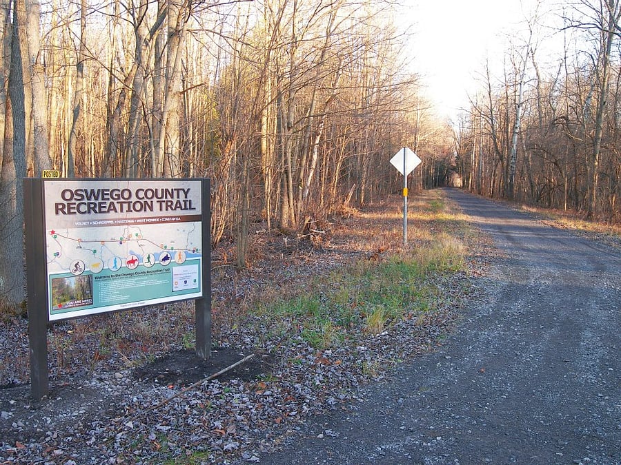 Less than a 1/4 mile (walking distance) to the Oswego County Recreational Trail. Great location for snowmobiling, as you have direct lake access, as well as direct trail access. Well maintained year-round trail system (ATVs, biking, running, etc.).