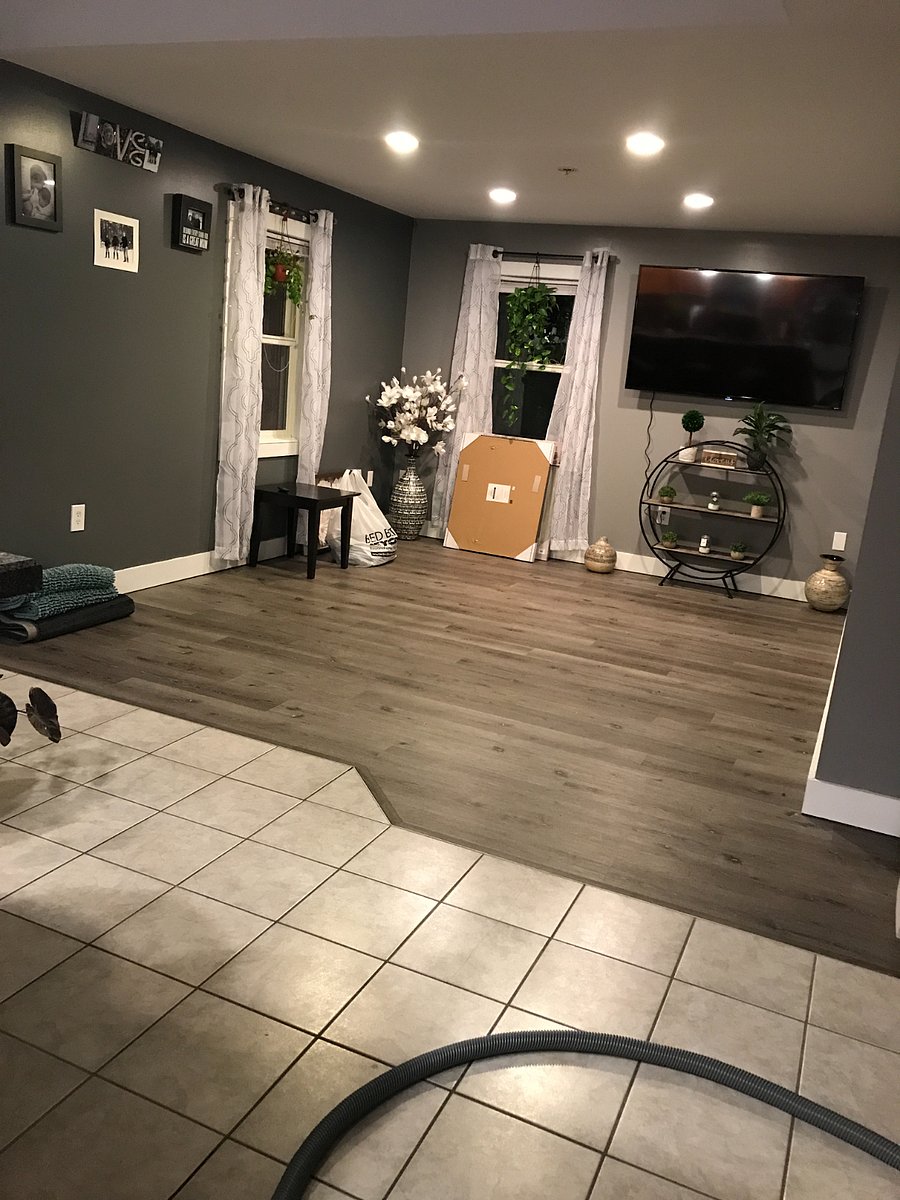 Living room after remodeling