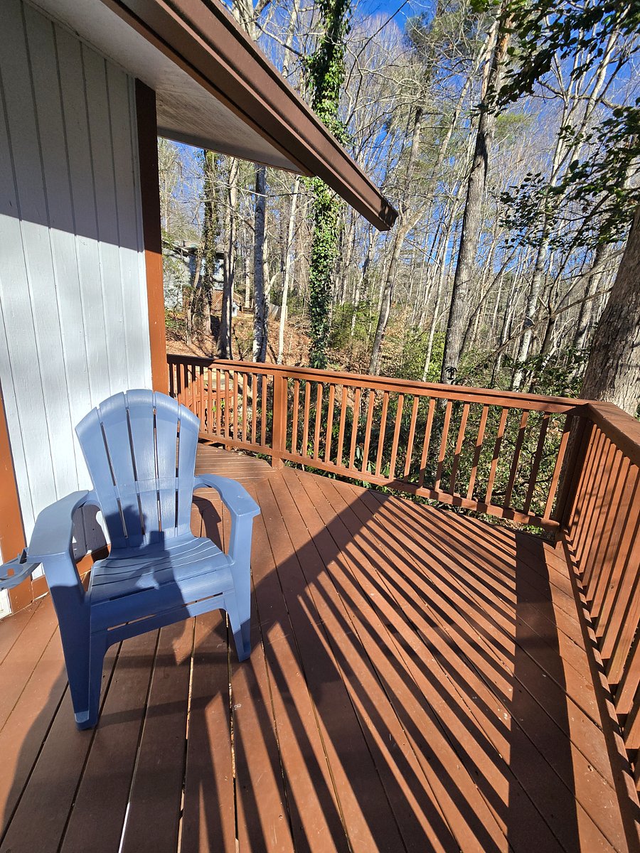 Wrap around porch in the woods