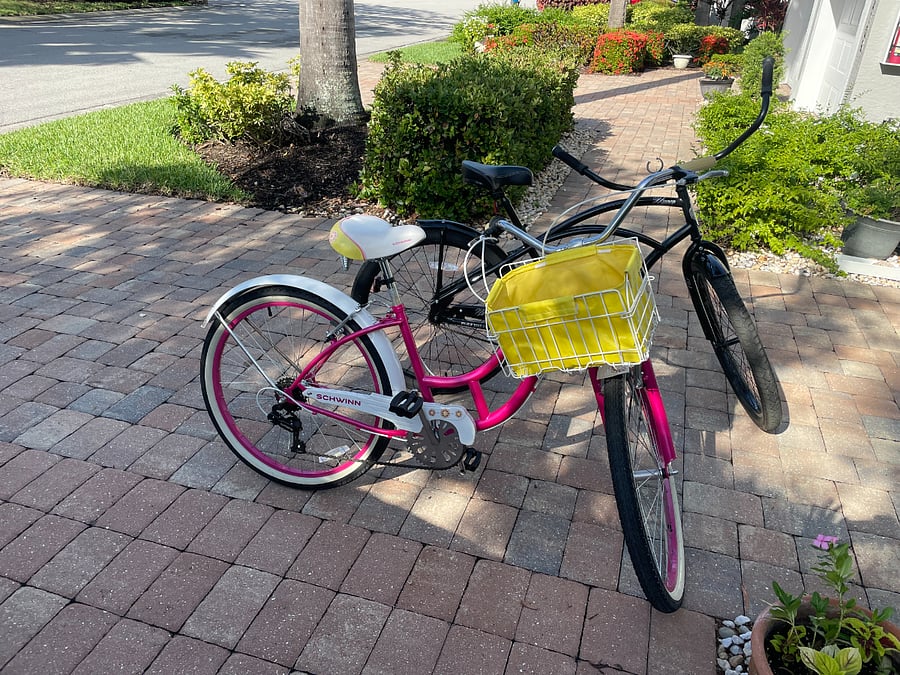 His/her bikes available for your use