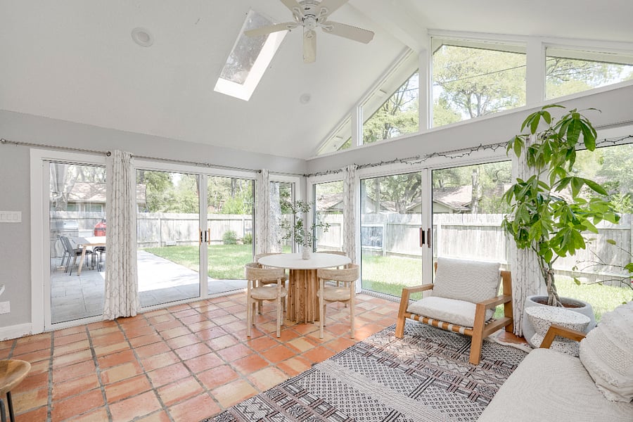 Sunroom and Dining Table