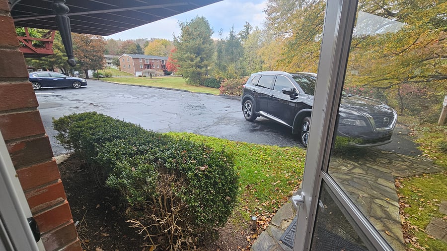 There's your car, right out the front door.
